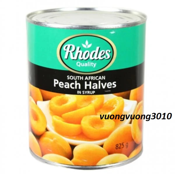 Đào Ngâm Rhodes lon 820gr