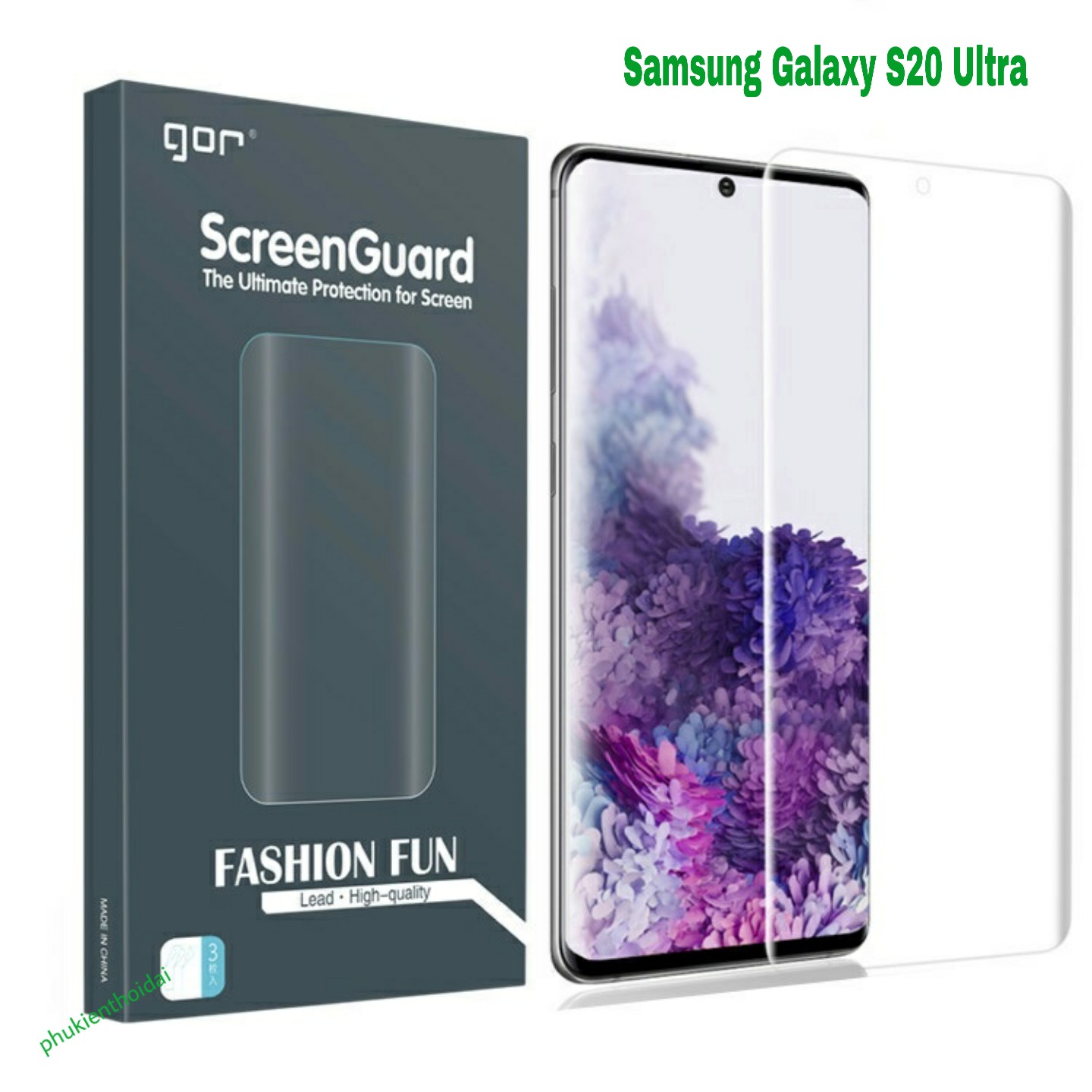 Bộ hai dán màn hình Gor Samsung Galaxy S20 Ultra Full màn 3D cao cấp