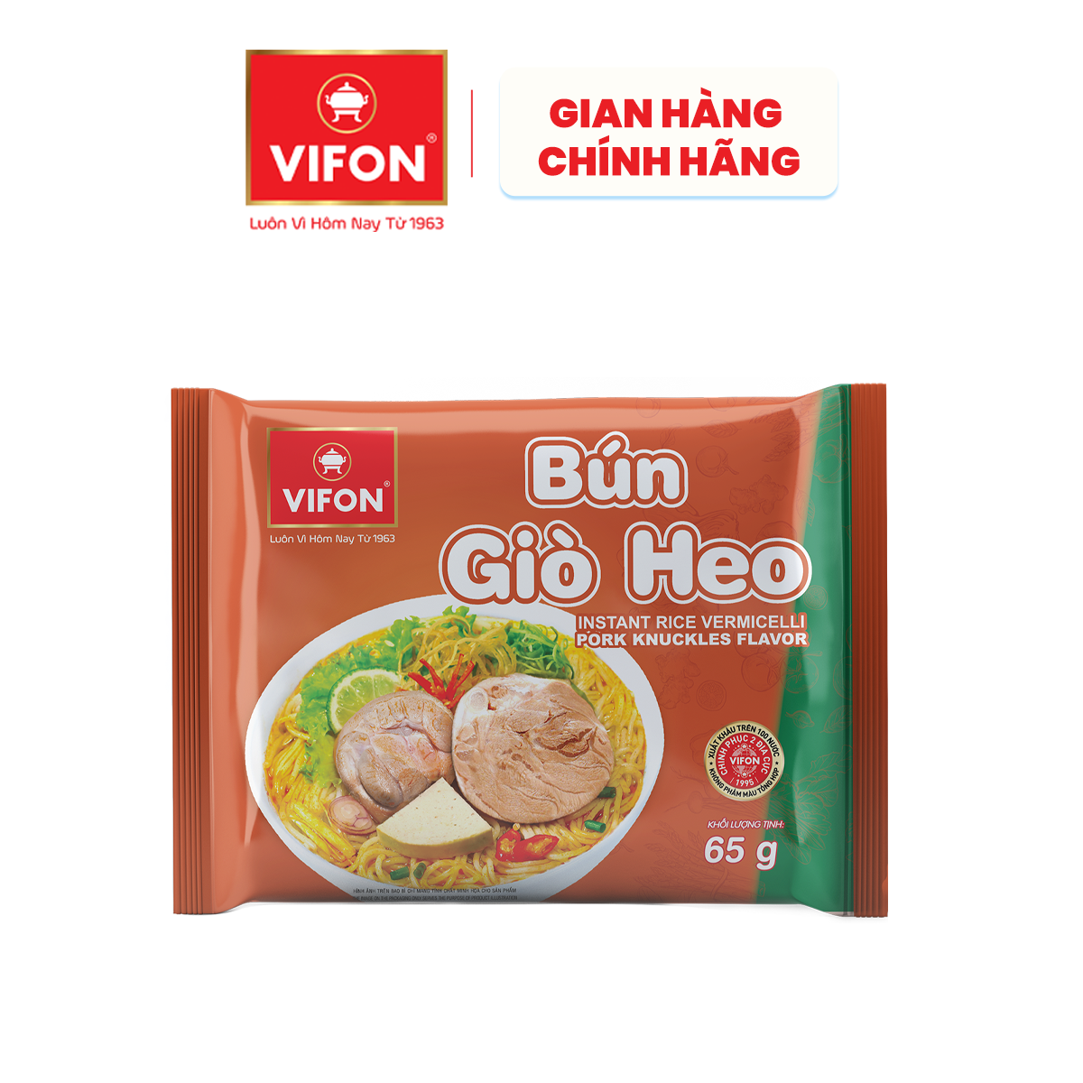 [VOUCHER 20%, LAZCOIN 10%] Bún Giò Heo VIFON 65gr/ gói