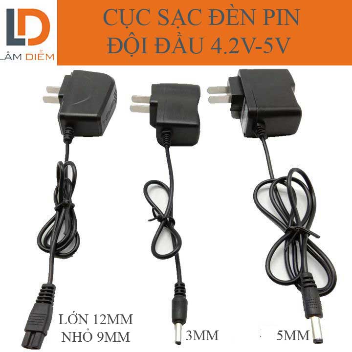Cục sạc pin và phụ kiện dành cho đèn pin đội đầu