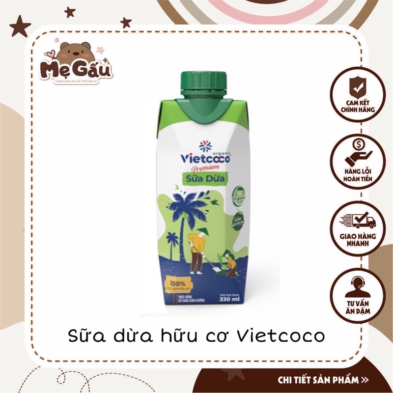 Sữa dừa hữu cơ Vietcoco
