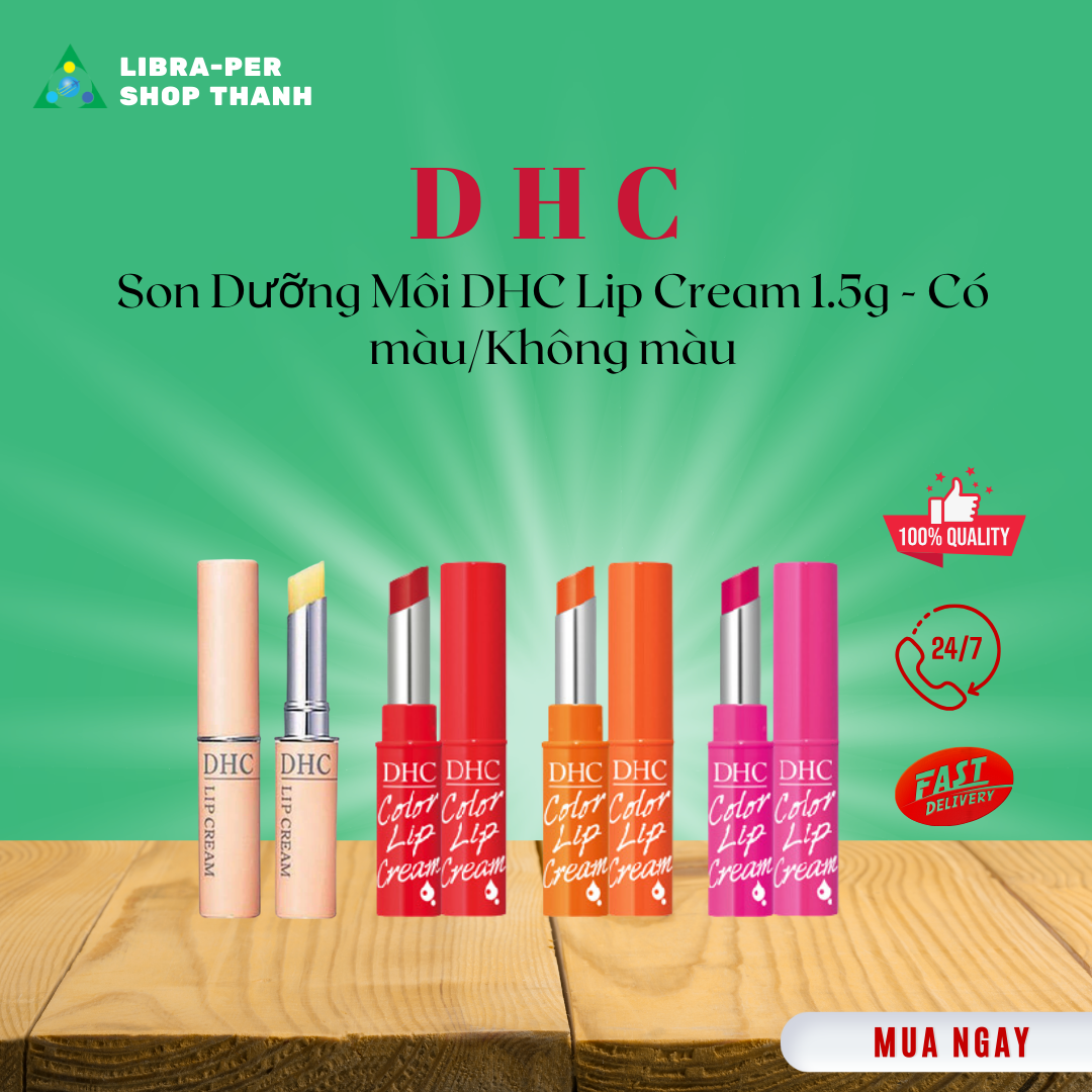 Son Dưỡng Môi DHC Lip Cream 1.5g - Nhật bản