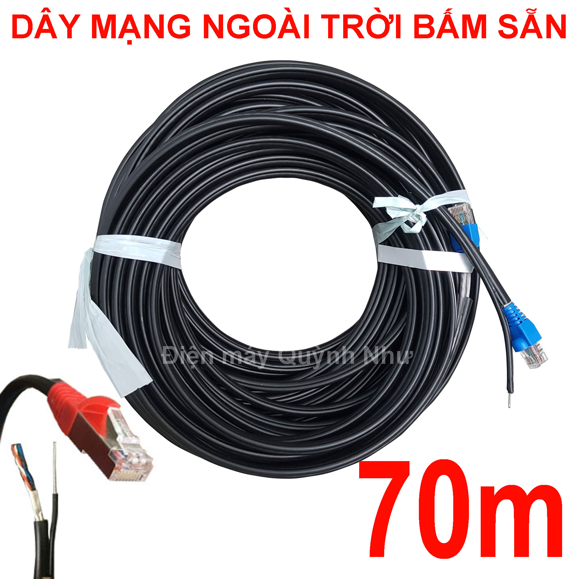70m Dây mạng ngoài trời - Cáp mạng ngoài trời, Dây lan ngoài trời, cáp lan ngoài trời