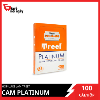 Hộp lưỡi lam Treet Cam Platinum 100 lưỡi hộp thumbnail