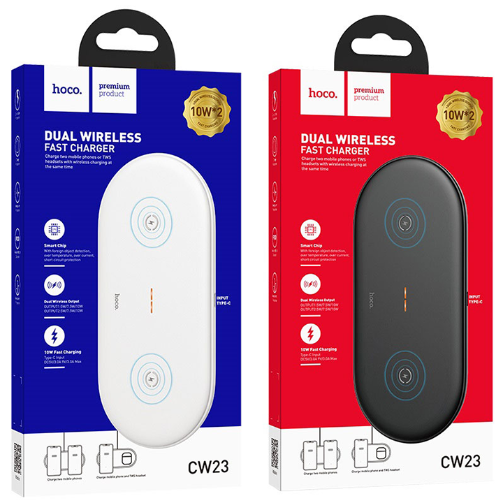 Đế sạc nhanh không dây Hoco CW23 10W