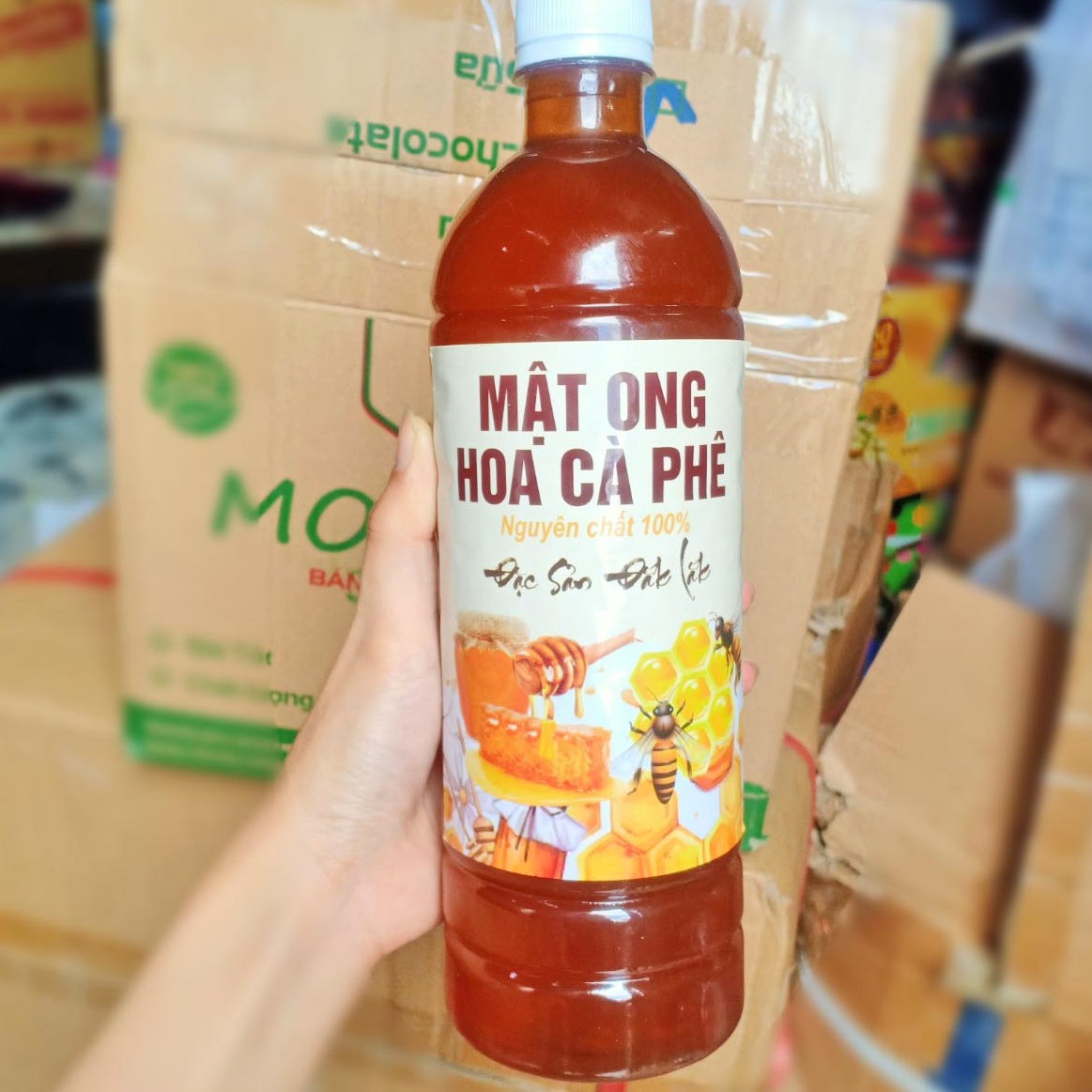 Mật Ong Hoa Cà Phê Đăk Lăk 1 Lít