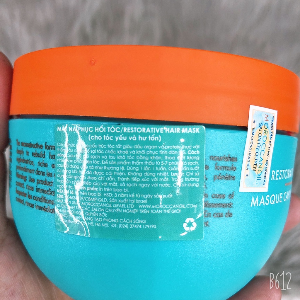 [HCM]Mặt Nạ Moroccanoil Phục Hồi Tóc Hư Tổn 500Ml