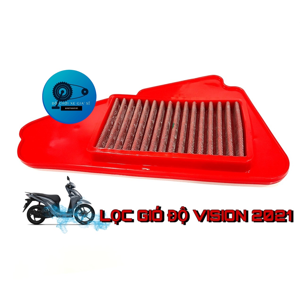 Lọc gió độ cho honda vision 2021