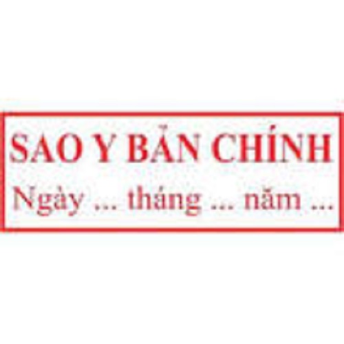 Con dấu liền mực sao y bản chính có ngày tháng năm
