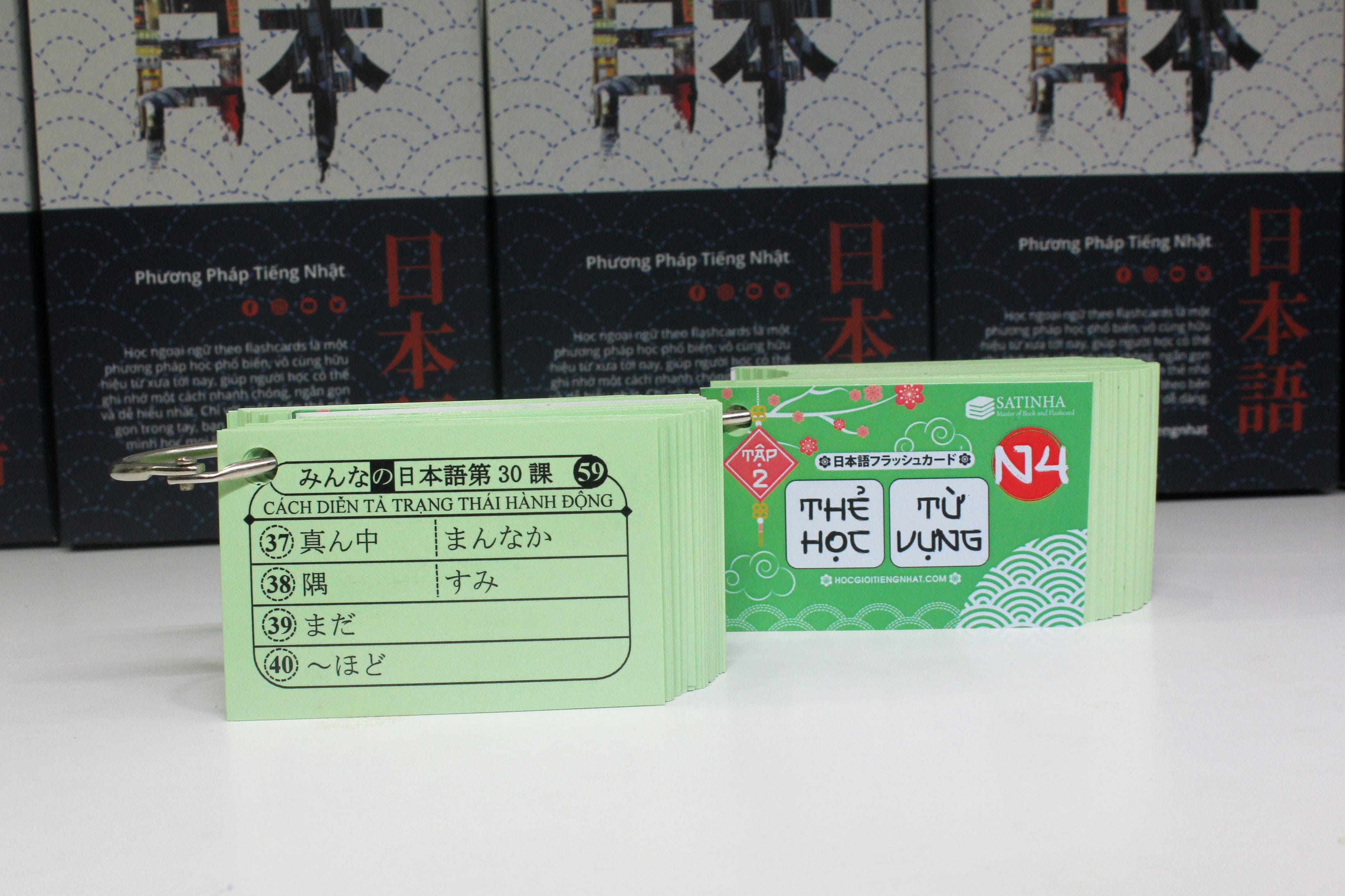 FLASHCARD - THẺ HỌC TỪ VỰNG N4 - 2 XẤP BẢN MỚI