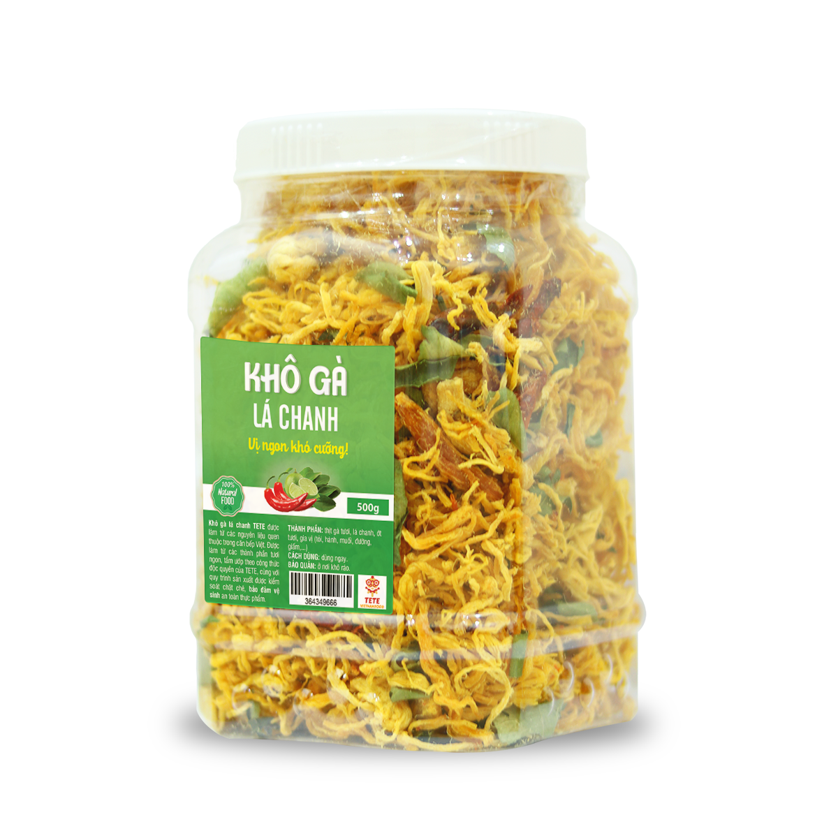 Khô Gà Lá Chanh Cay TeTe 500gram
