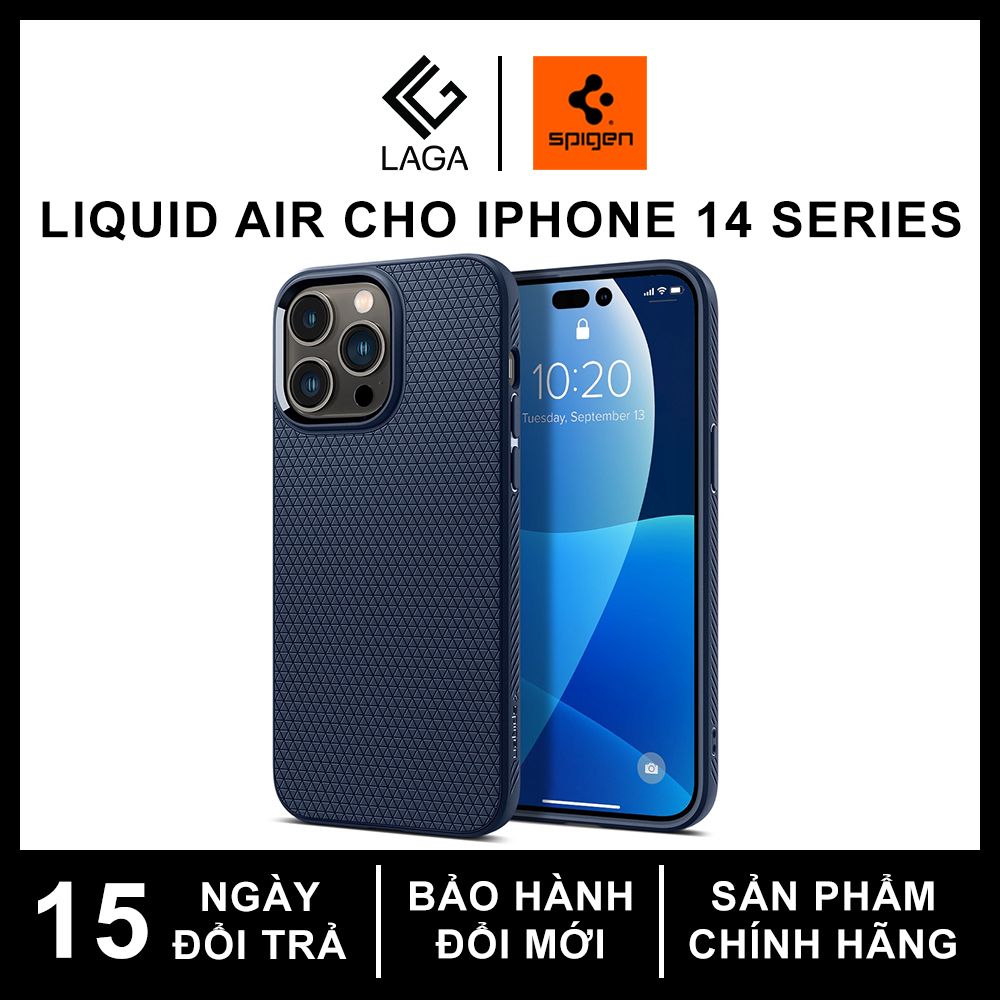Ốp Lưng Spigen Liquid Air iPhone 14 Pro Max / 14 Pro / 14 Plus / 14 / 15 Plus