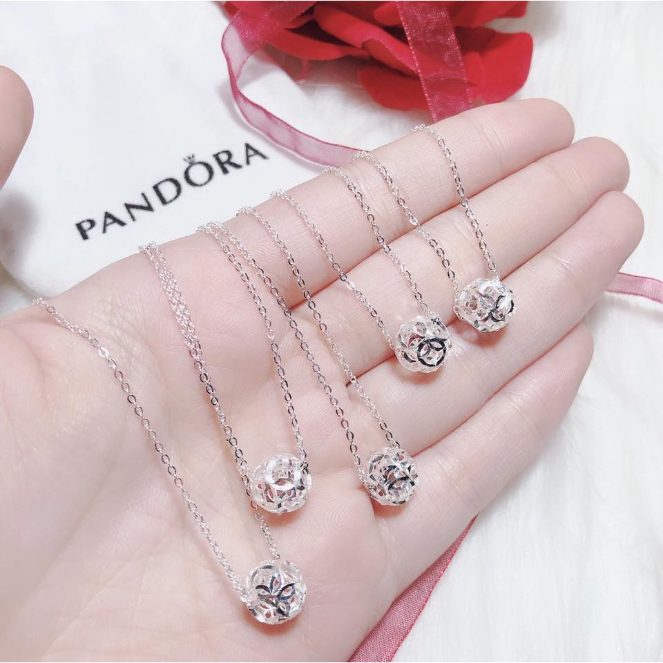 dây chuyền bạc s999 hình bi cầu