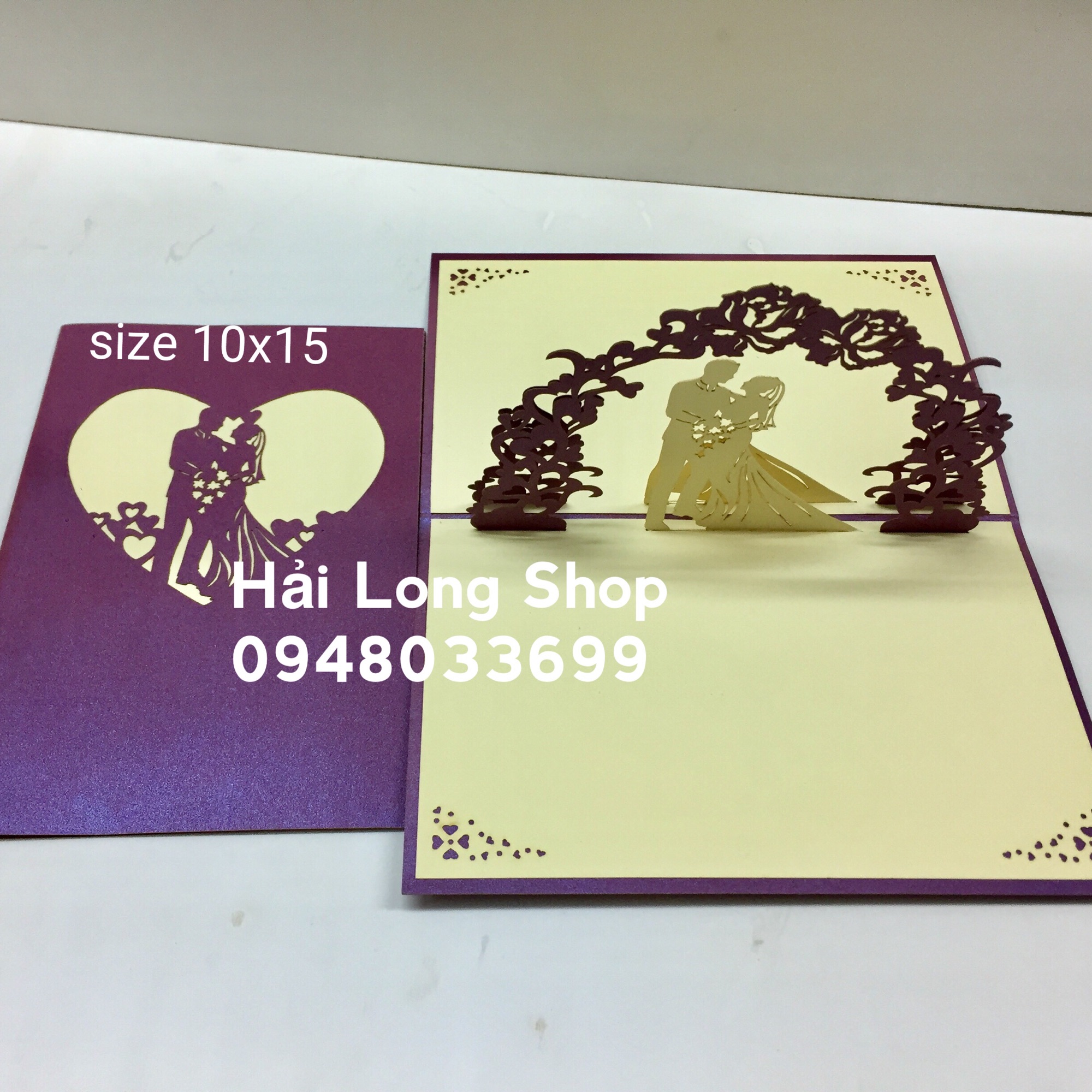 Đám Cưới 1 - Wedding - Thiệp 3D  ( bìa nhũ )
