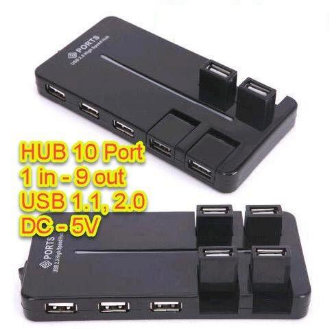 Bộ chia hub usb 10 port công tắc