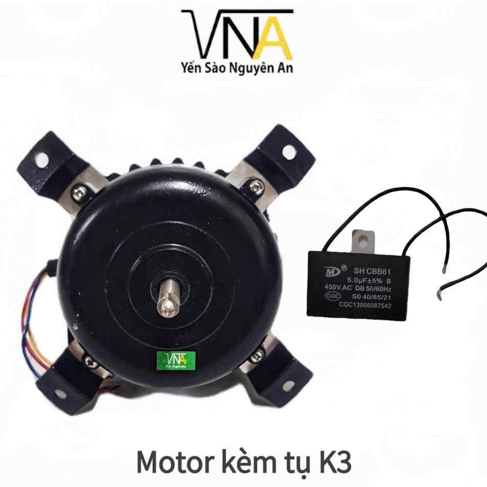 Motor máy phun sương gà - kèm tụ k3 - linh kiện máy phun sương , máy gà - thiết bị máy phun sương