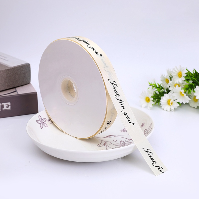 [Cuộn 45m] Dây Ruy Băng Lụa Chữ ❤️JUST FOR YOU❤️ [SIZE 1cm - 2,5cm]