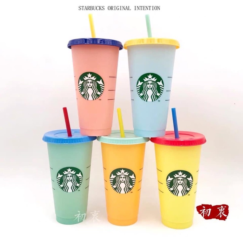 SÉT 5 CỐC - LY ĐỔI MÀU STARBUCK SIÊU HÓT HÍT