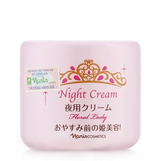 Kem đêm giúp ngăn chặn sản sinh Melanin tái tạo da Naris Floral Lady Night Cream Nhật Bản 49g thumbnail