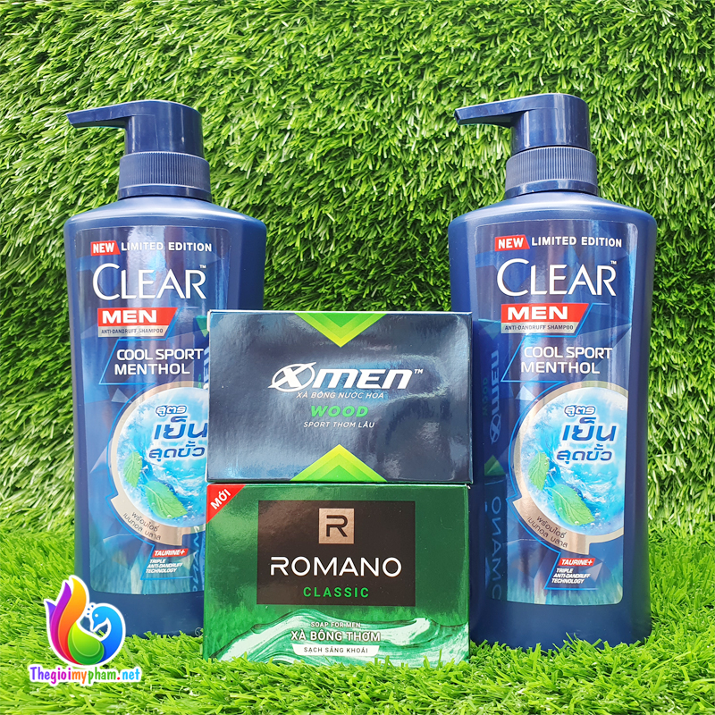 [Tặng Xà Bông]Combo 2 Dầu Gội Clear Men Thái Lan 390ml
