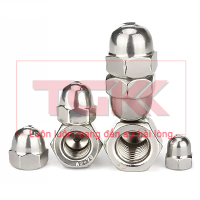Đai ốc mũ inox 201 (M3-M20)