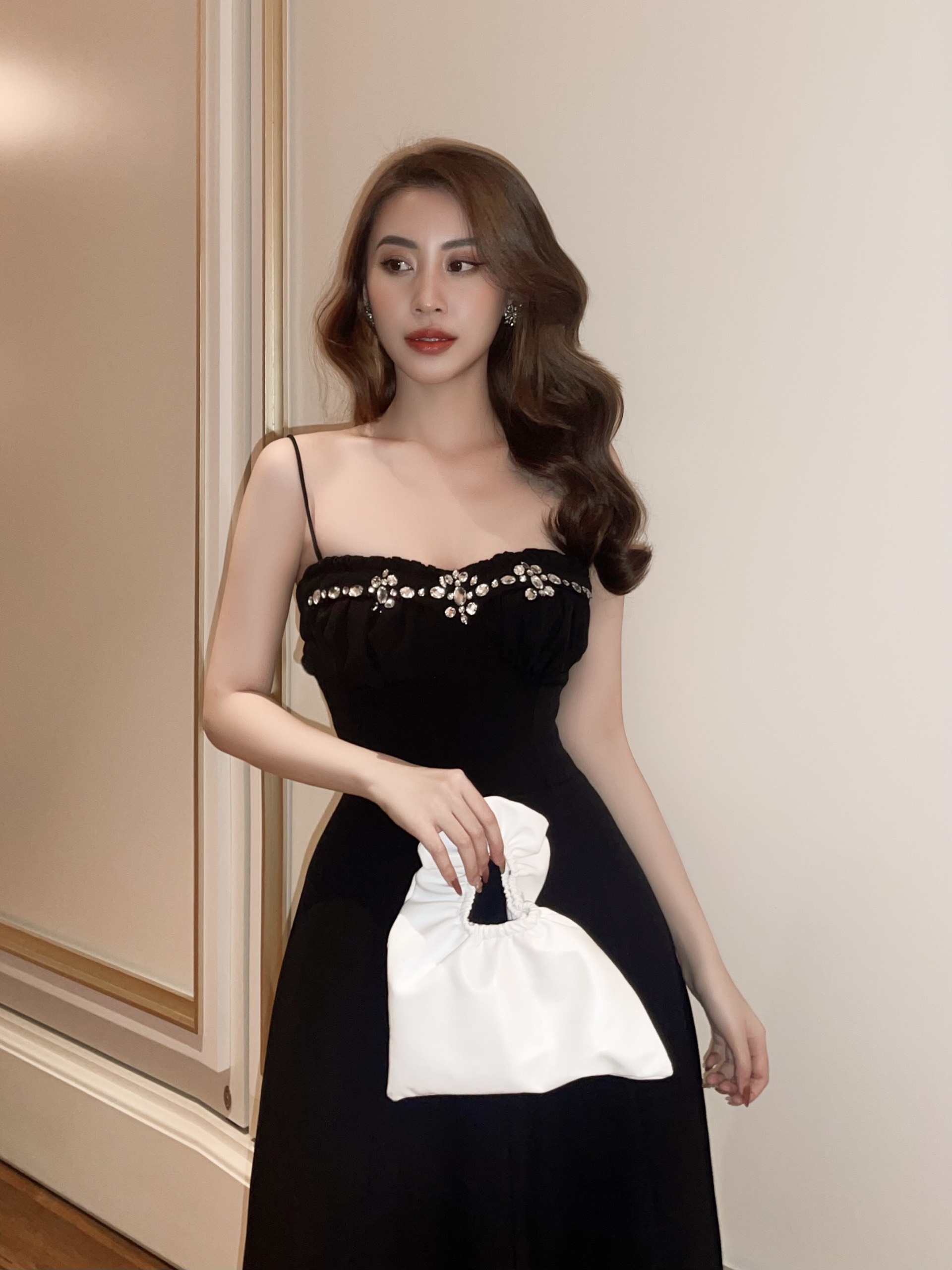 Đầm dài dây đính đá , Peace House Clothing