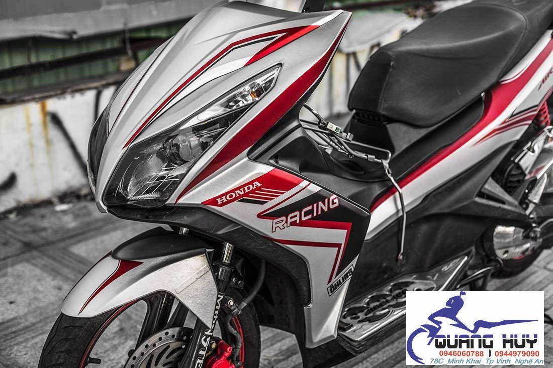Tem Trùm Airblade Bạc Đỏ,Team Decal AB 125 RC