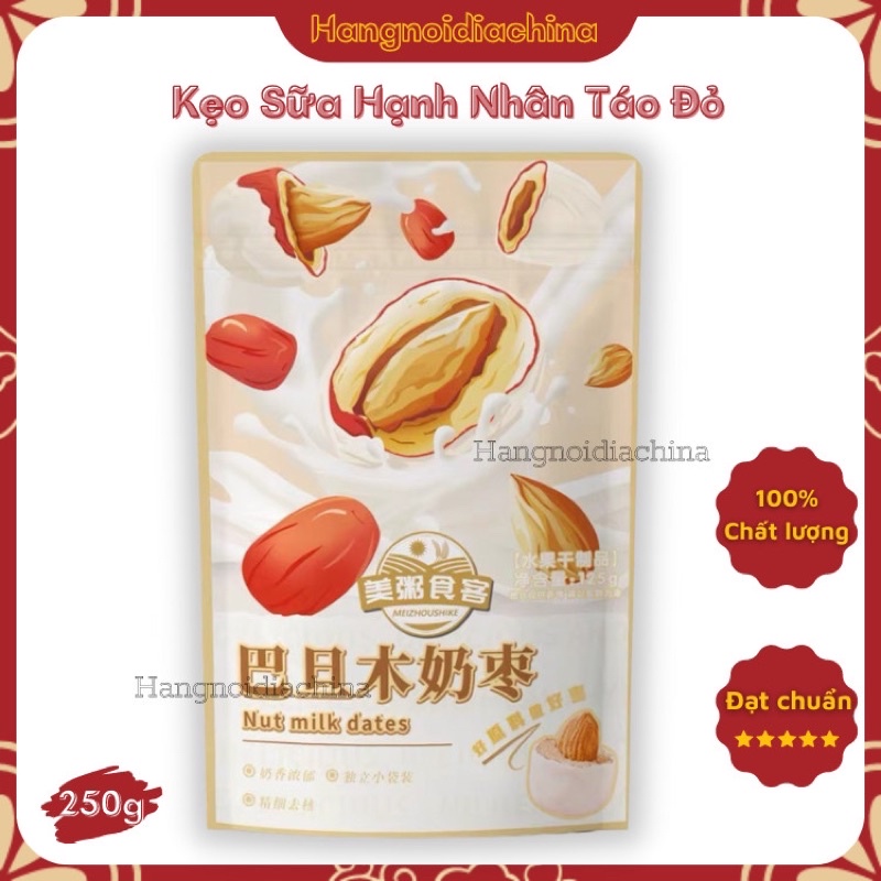 KẸO HẠNH NHÂN TÁO ĐỎ BỌC SỮA SIÊU NGON