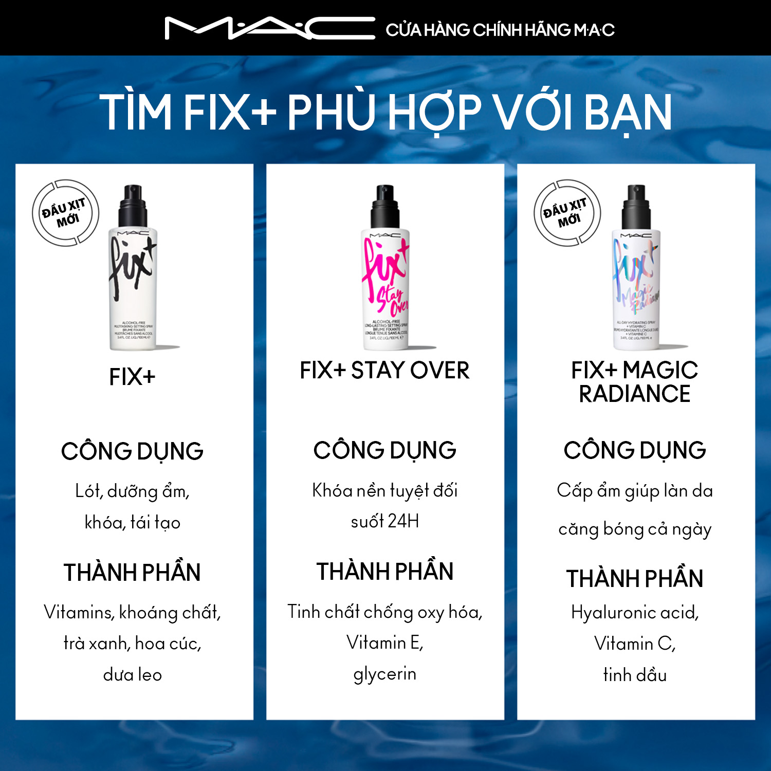 MAC Fix+ Multitasking Setting Spray | Alcohol-Free, Makeup Spray |30ml, 100ml
