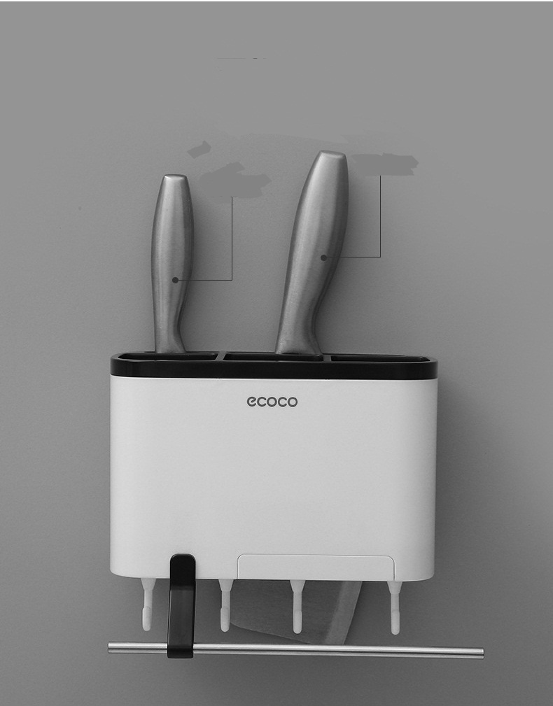 Kệ nhà bếp đa năng cắm dao đồ dùng  ecoco 1801 dán tường