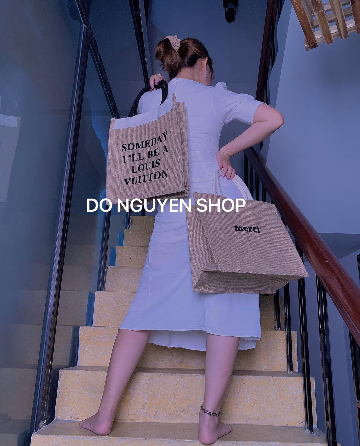 [HCM]Túi cối đi biển MERCI  HOT TREND