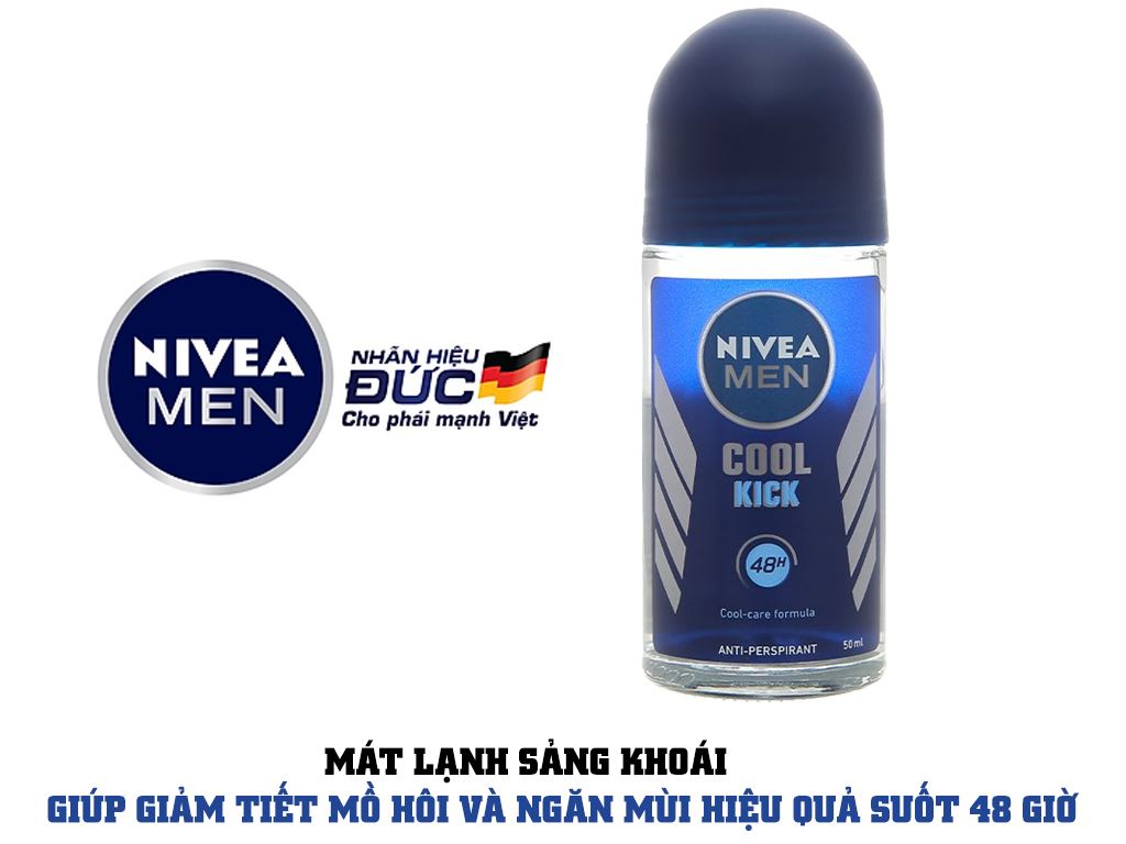 [HCM]LĂN NGĂN MÙI NIVEA MEN MÁT LẠNH 50ML
