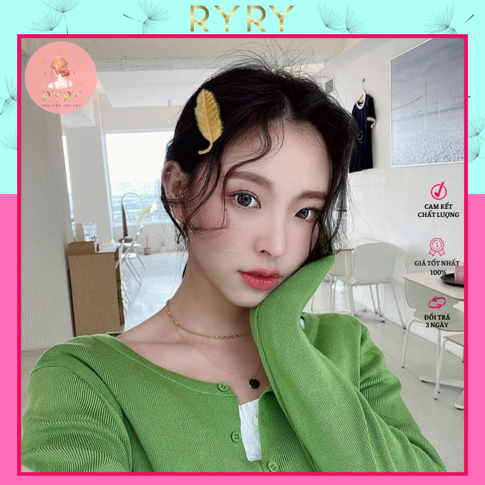 Kẹp Tóc Hình Chiếc Lá Xinh Xắn Cho Nữ