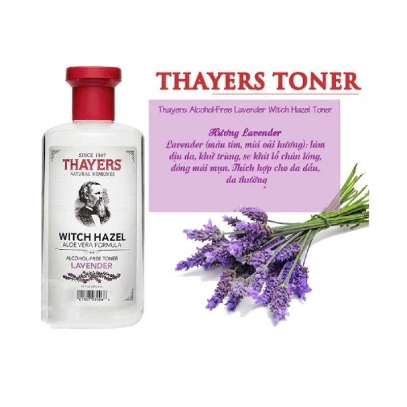 Nước Hoa Hồng Không Chứa Cồn Thayers Alcohol Free Witch Hazel Toner Lavender giá rẻ