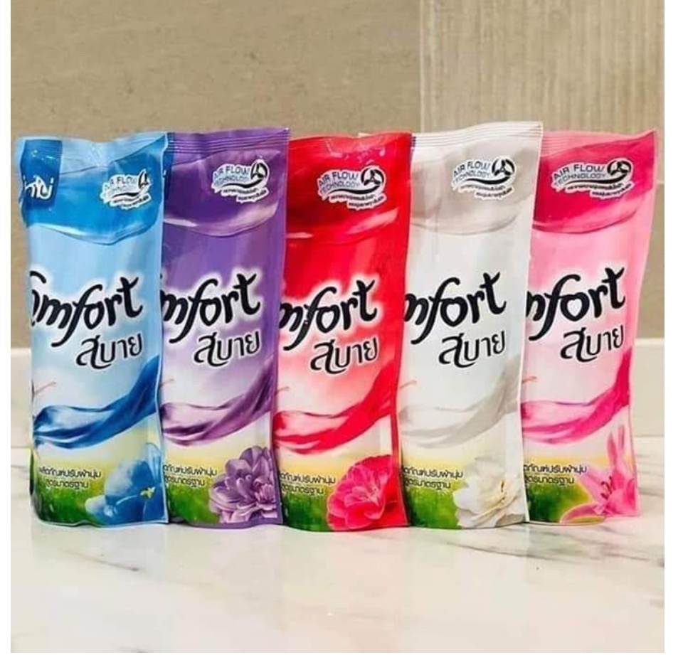 Combo 5 túi nước xả vải Comfor Thái Lan 580ml ( giao màu ngẫu nhiên)