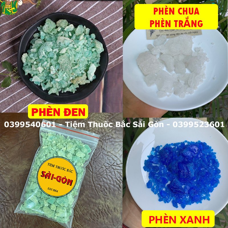 Phèn Xanh - Phèn Đen - Phèn Chua (Phèn Trắng) 100Gram (Bên mình bán dạng bột để dễ sử dụng nhé)