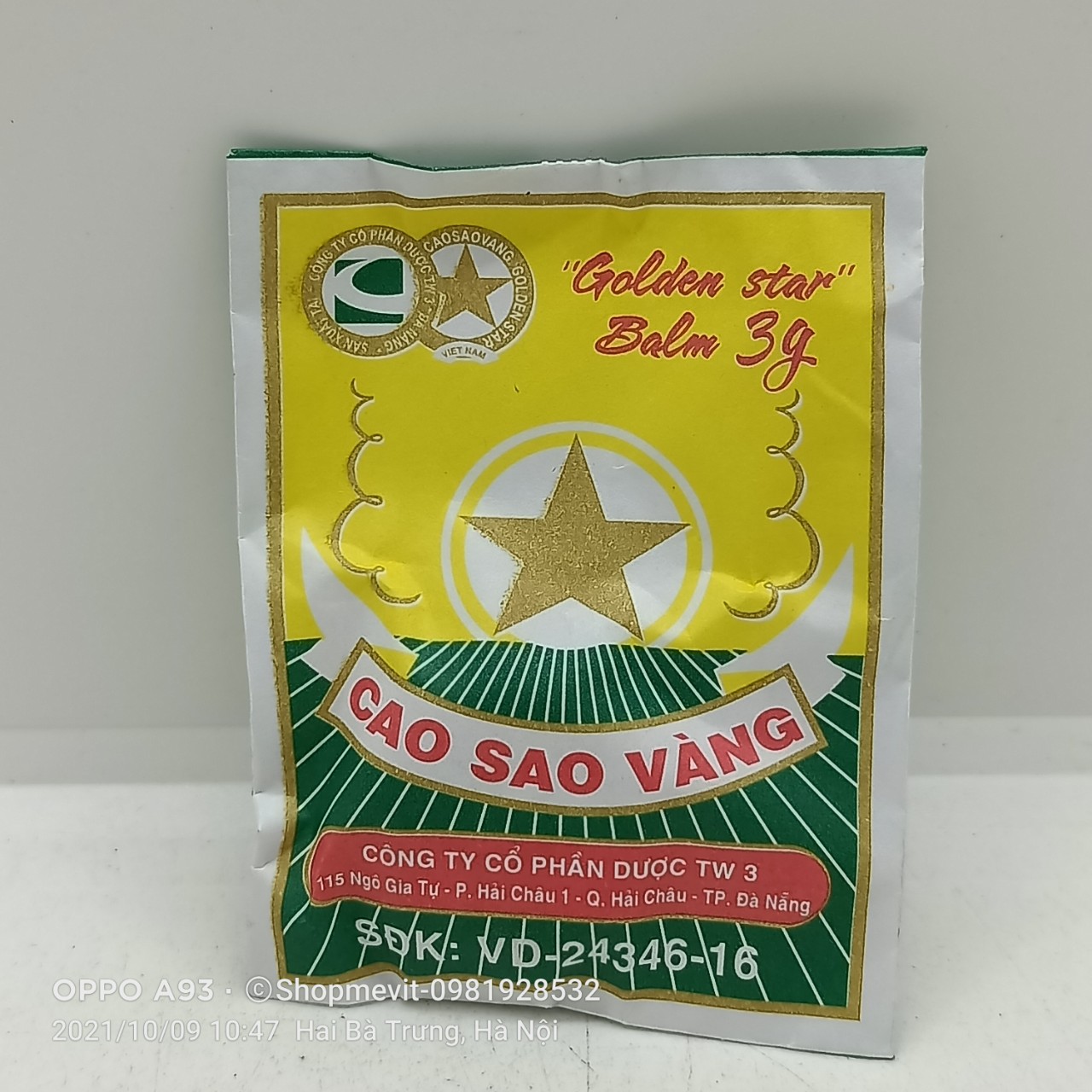 CAO SAO VÀNG tw3 LỌ 3G