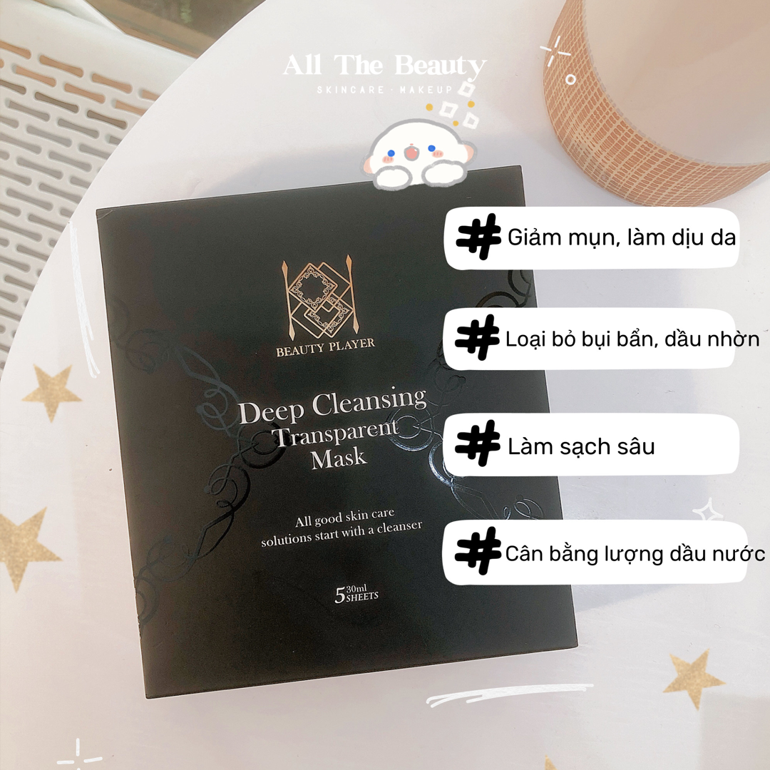 [HCM][HOT] Mặt nạ làm sạch sâu Beauty Player (Đen)