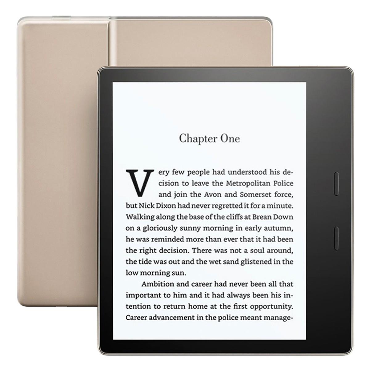 [HCM][TRẢ GÓP 0%] Máy Đọc Sách Kindle Oasis 32GB (Gold) - Hàng Nhập Khẩu