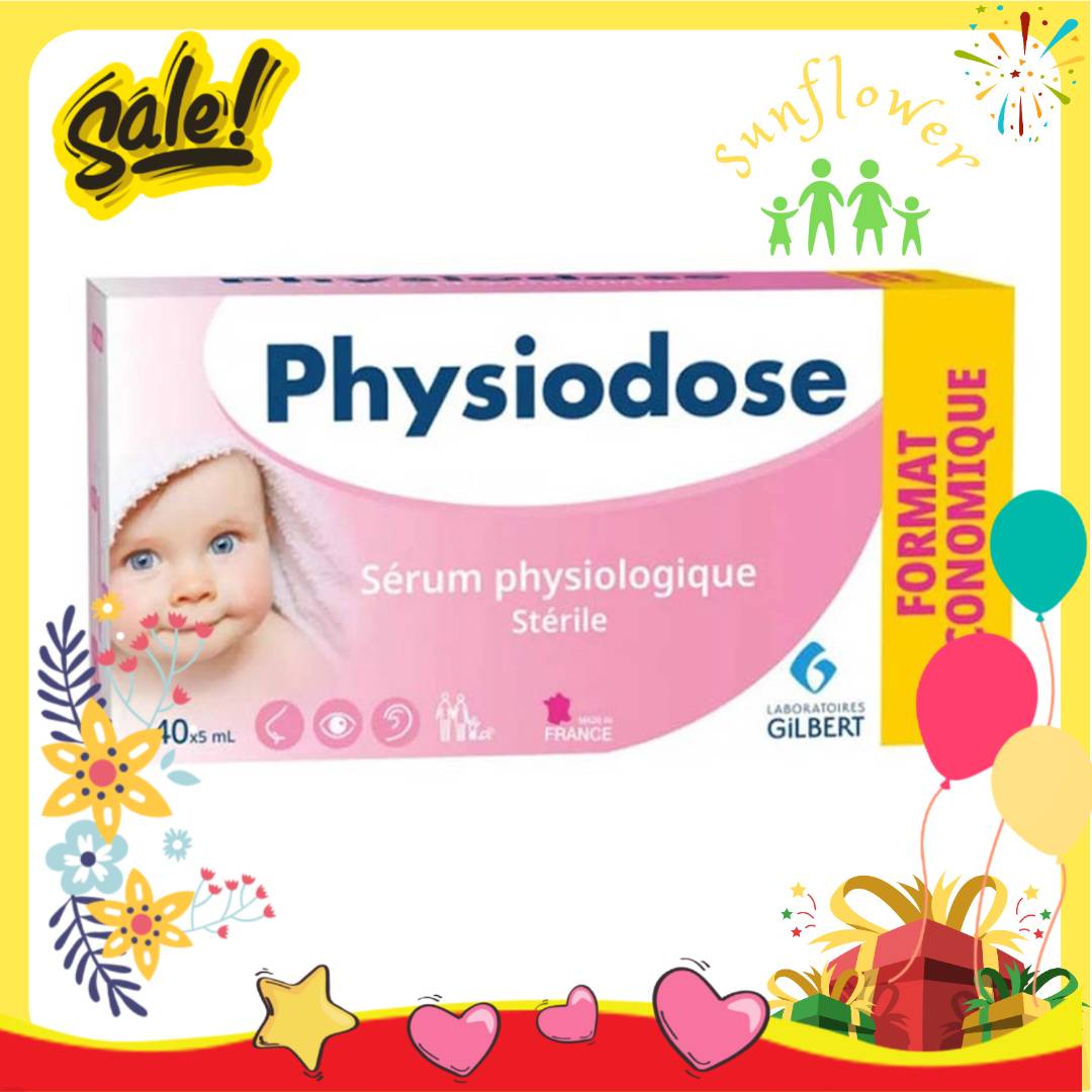 Nước muối sinh lý hộp 40 ống x 5ml Gifrer Physiodose