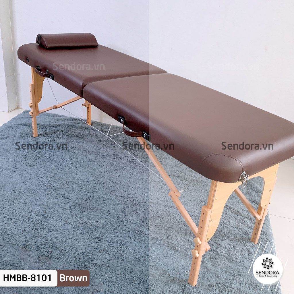 [HCM]Giường Vali xếp gọn chân gỗ nhập khẩu (185 x 70cm) Hi-Mec HMBB-8101-70