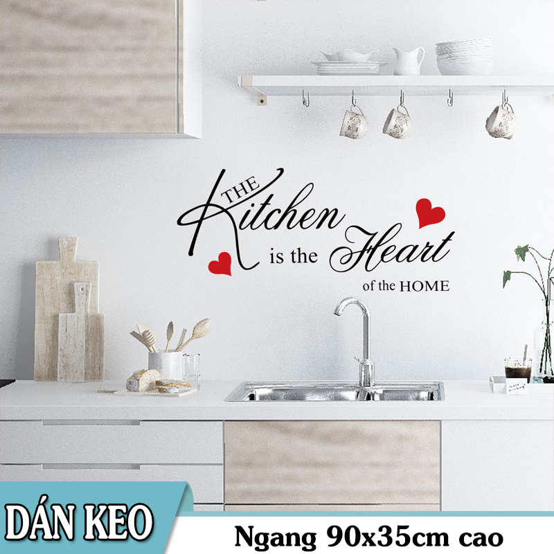 Decal trang trí tường - Chữ Tiếng Anh The Kitchen
