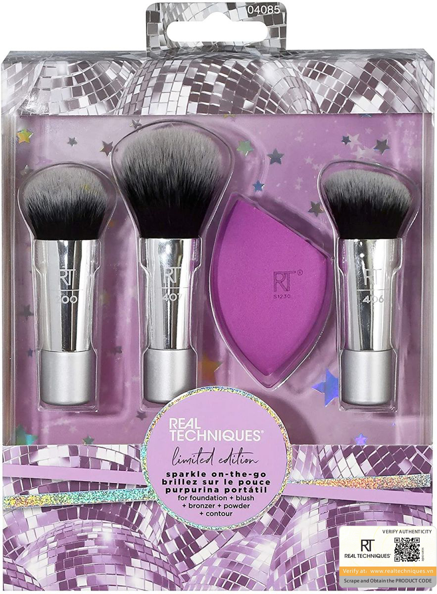 [HCM]Bộ cọ Real Techniques SPARKLE ON-THE-GO Limited