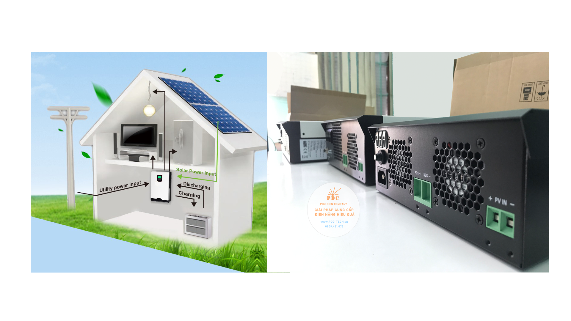 Biến tần độc lập AXPERT VM 2000 2kW MPPT - (PDC-TECH)