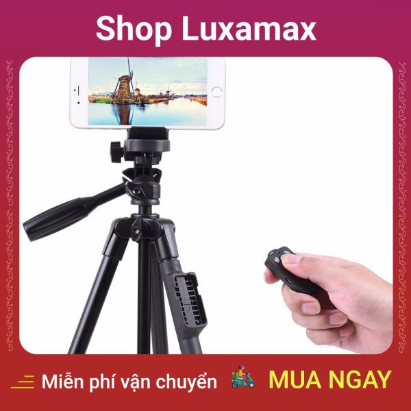 [Chân chụp ảnh] Chân đế Tripod Bluetooth cho điện thoại và máy ảnh TTX - 6218 (Kèm túi đựng và remote bluetooth) - Hàng nhập khẩu DTK47030777 - Shop Luxamax