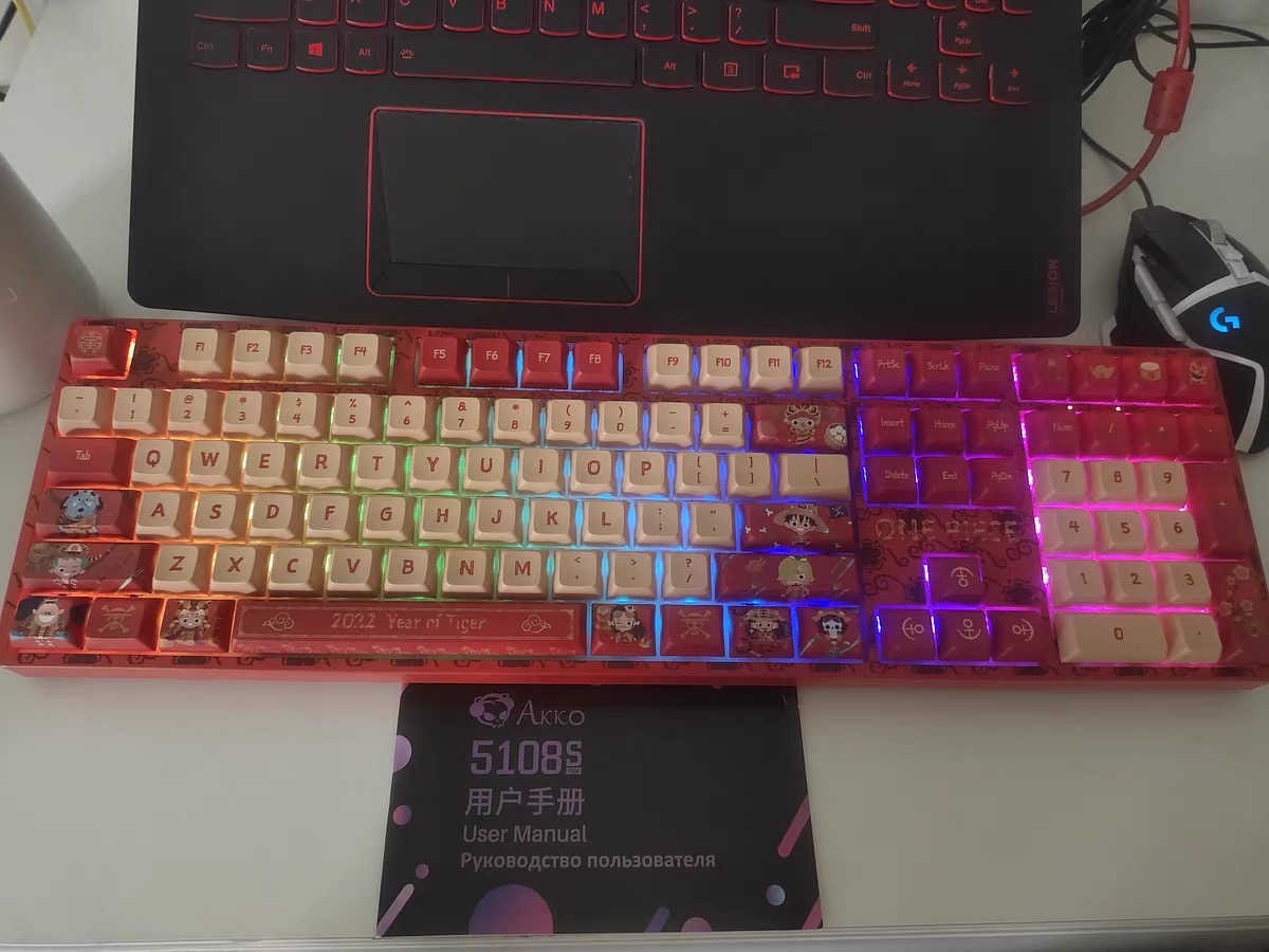 Bàn phím cơ AKKO 5108S phiên bản giới hạn Onepiece có LED RGB hotswap keycap JDA