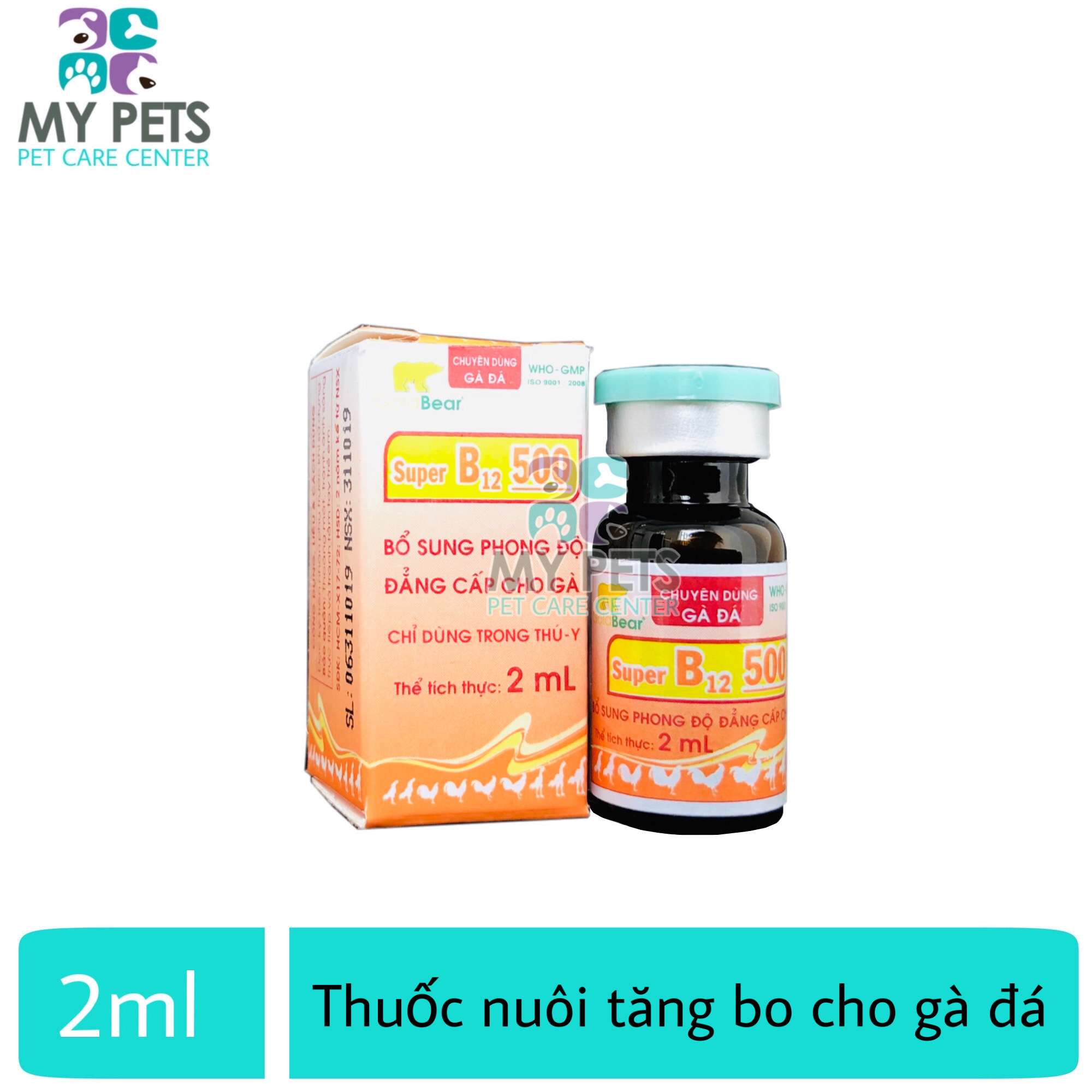 Thuốc nuôi dành cho gà đá - Super B-12 500 lọ 2ml