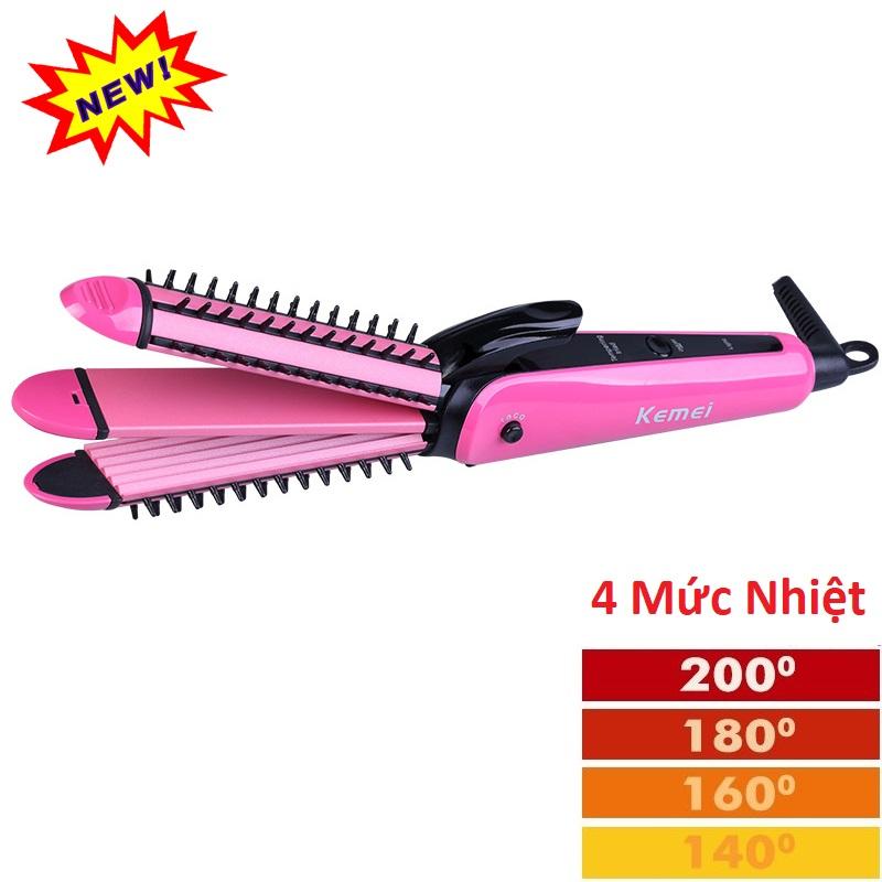 Máy uốn tóc 3 in 1 mức nhiệt KEMEI 6877