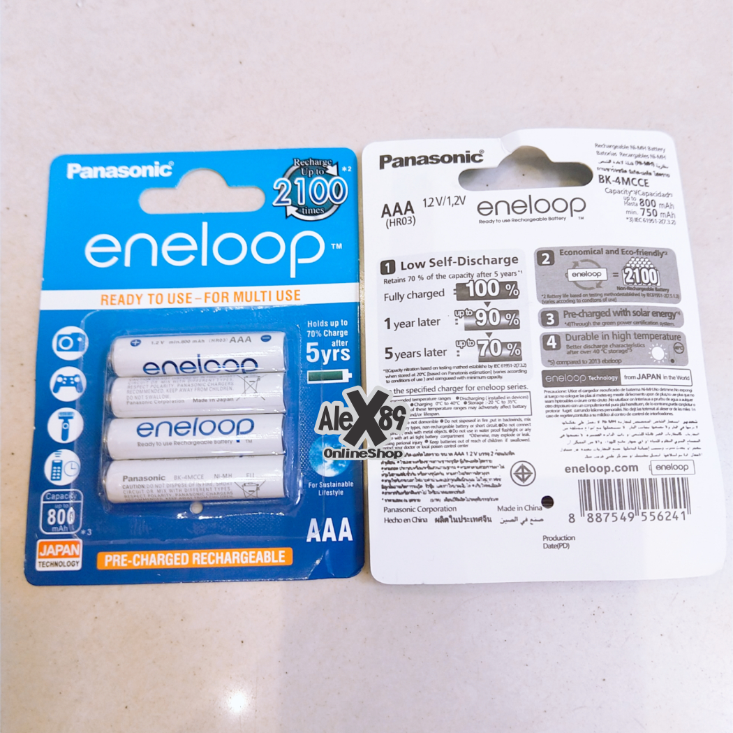 🔥17.9 - 30.9🔥[2 Lựa Chọn] Vỉ 4 Pin Sạc Eneloop. Cao Cấp AA/AAA