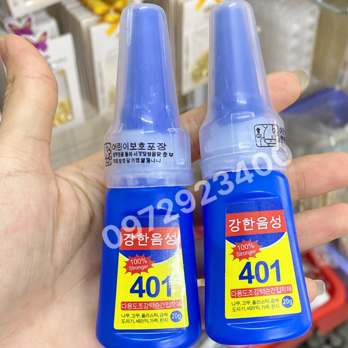 Keo Dán Móng Đính Đá Siêu Bền , Keo Waloc ,401 ,Mx Bon - Mini Nails